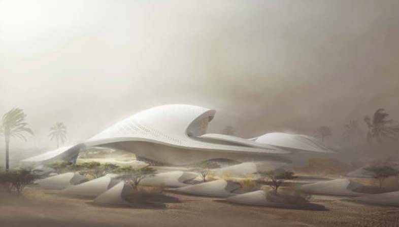 MIR Creative Studios, animation du siège de Bee’ah, Zaha Hadid Architects
