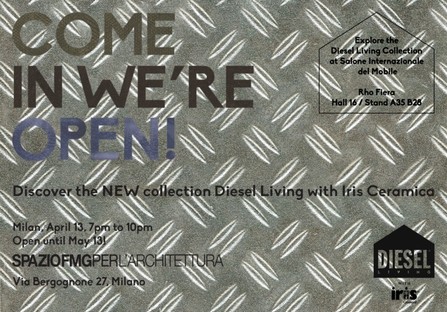 Diesel Living et Iris Ceramica à la Design Week de Milan 
