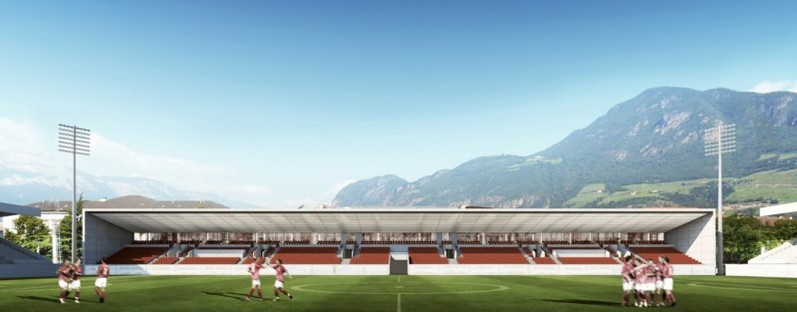 gmp, agrandissement du stade Druso, Bolzano 
