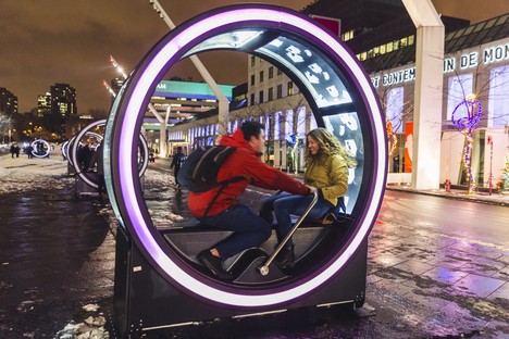 Luminothérapie, Loop, roues géantes et jeux de lumière à Montréal
