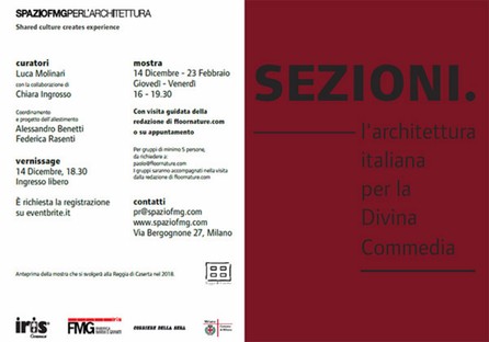 SpazioFMG accueille l’exposition Sections. L’Architecture italienne pour la Divine Comédie
