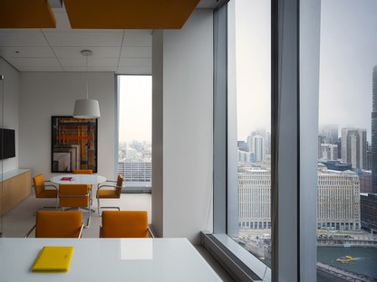 Alvisi Kirimoto design d'intérieur pour des bureaux à Chicago
