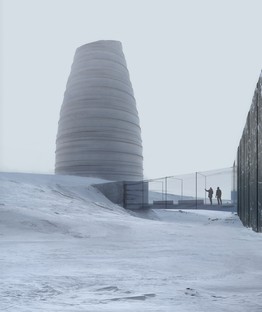 Snøhetta The Arc centre de visiteurs pour le patrimoine végétal mondial aux Îles Svalbard
