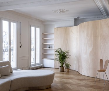 Toledano + architects Wood Ribbon design d’intérieur à Paris
