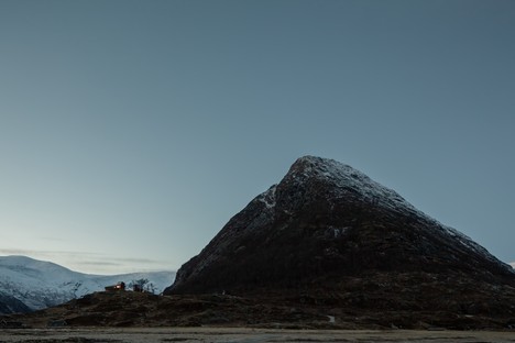 Snøhetta Tungestølen refuge pour randonneurs sur le glacier Jostedalsbreen Norvège
