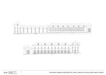 C+S Architects régénération urbaine du complexe des anciennes écuries royales de Tervuren
