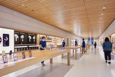 Foster and Partners Apple Marina Bay Sands à Singapour un Apple Store sur l’eau
