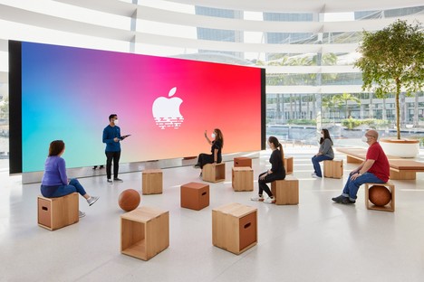 Foster and Partners Apple Marina Bay Sands à Singapour un Apple Store sur l’eau
