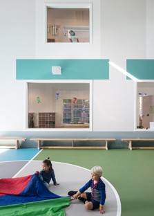 Bovenbouw Architectuur École maternelle à Edegem Belgique
