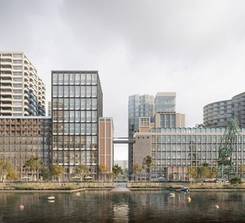 Powerhouse Company avec SHoP Architects, Office Winhov, Mecanoo et Crimson pour le nouveau plan directeur de Rijnhaven Rotterdam
