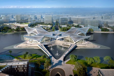 Zaha Hadid Architects Zhuhai Jinwan Civic Art Centre Chine
