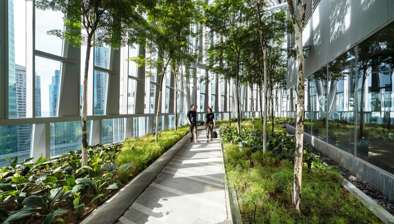 KPF gratte-ciel 18 Robinson Terrasses végétales au-dessus de la ville de Singapour
