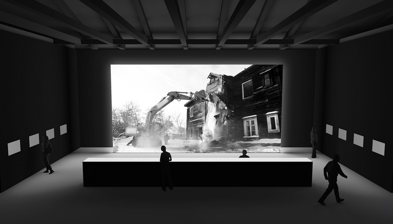 Pavillon Estonie exposition Square! Positively shrinking à la Biennale Architecture Venise 2021
