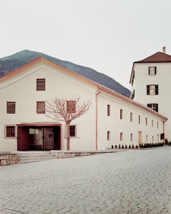 MoDusArchitects inauguration de la nouvelle entrée et de l'extension du Musée de l'abbaye de Novacella.
