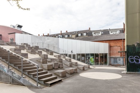 EFFEKT Architects un foyer pour Amager Bio et ZeBU theater Copenhague

