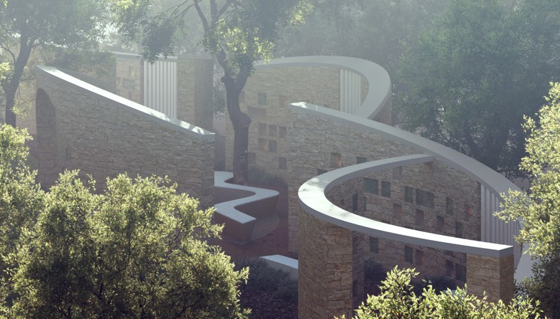 Form4 Architecture : Intertwined Eternities, un colombarium à Aptos, Californie
