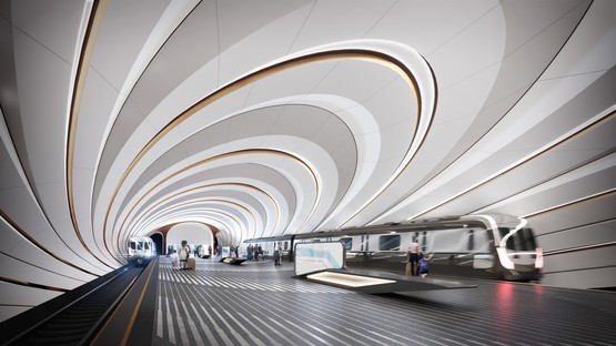 Zaha Hadid Architects nouvelles stations du métro de Dnipro
