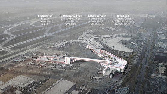 Skidmore, Owings & Merrill Aerial Walkway pour l'aéroport Seattle-Tacoma

