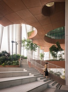 BIG-Bjarke Ingels Group et CRA-Carlo Ratti Associati CapitaSpring gratte-ciel biophilique à Singapour
