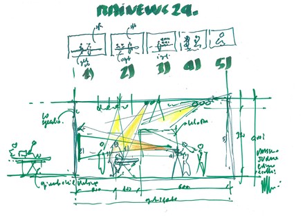Renzo Piano et Alvisi Kirimoto Intérieur Studios de télévision Rai News 24

