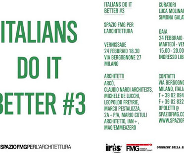 ITALIANS DO IT BETTER #3: L'architecture italienne à l'étranger