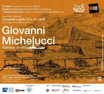 Exposition Giovanni Michelucci, éléments de ville
