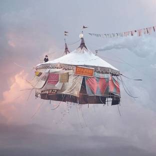 Exposition Flying Houses by Laurent Chéhère

