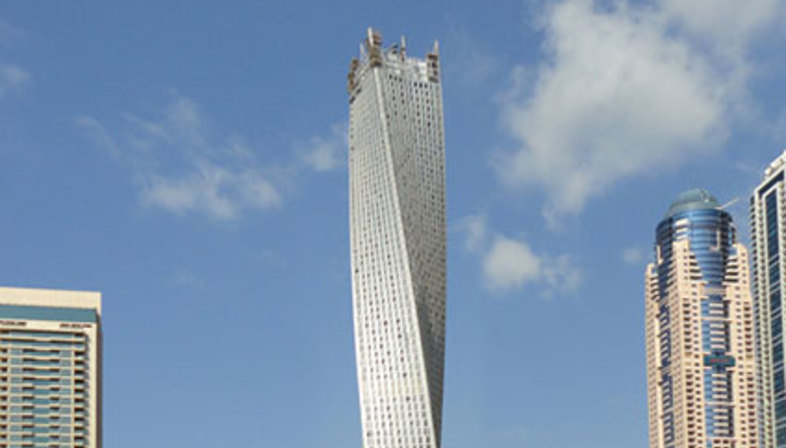 SOM, gratte-ciel Cayan Tower - Infinity Tower, Dubaï 
