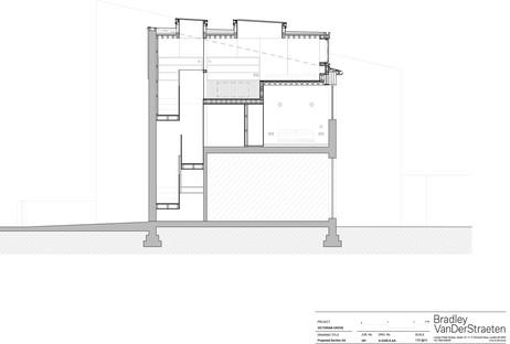 Le cabinet Bradley Van Der Straeten Architects signe la Two and a Half Storey House 
