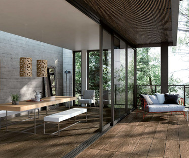Revêtements de sol effet bois Porcelaingres pour une maison au style chaleureux et accueillant
