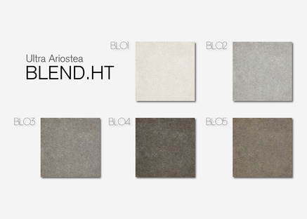 Ariostea réinterprète le style minimaliste avec CON.CREA. et Blend.HT. 
