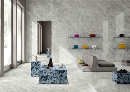 Les nouveaux effets marbre d’Iris Ceramica Group : toute la séduction et la beauté de la céramique grand format
