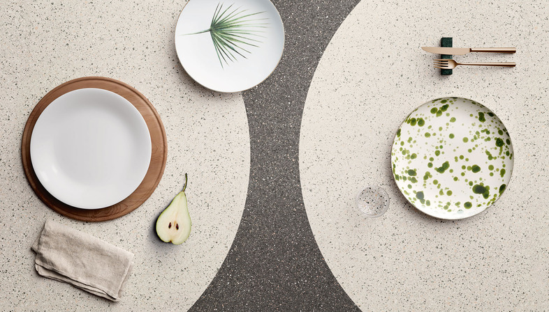 Les plans de cuisine en terrazzo de SapienStone : quand la beauté intemporelle rencontre l’innovation 
