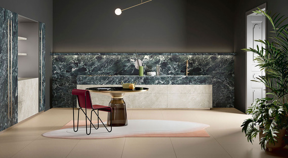 SapienStone : des surfaces design en noir et vert idéales pour les cuisines contemporaines
