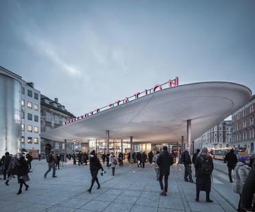 
	Abris en béton projeté pour la Nørreport Station de Copenhague – COBE architects.


