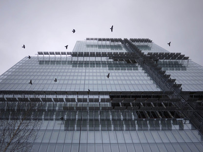 Façade en verre et panneaux photovoltaïques pour le Palais de Justice RPBW de Paris
