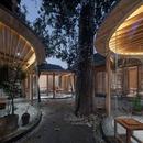 Maison restructurée en bois, briques et bambou lamellé-collé à Pékin
