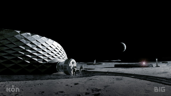 BIG, ICON et SEArch+ imaginent des bâtiments imprimables en 3D pour construire des logements sur la lune
