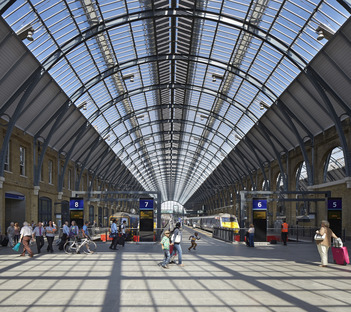 Acier et panneaux de verre pour la gare de King’s Cross revisitée par McAslan 
